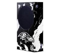 Head Case Designs Officially Licensed NFL Marble Baltimore Ravens Game Console Wrap Case Cover Compatible With Xbox Series S Console