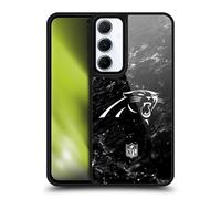 Head Case Designs Officially Licensed NFL Marble Carolina Panthers Artwork Gel Armour Case [Military Grade Protection] Compatible With Samsung Galaxy A55 5G