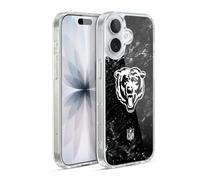 Head Case Designs Officially Licensed NFL Marble Chicago Bears Artwork Gel Case [Military Grade Protection] Compatible with Apple iPhone 17 and Compatible with MagSafe
