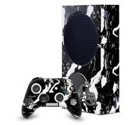 Head Case Designs Officially Licensed NFL Marble Cleveland Browns Game Console Wrap and Game Controller Skin Bundle Compatible With Xbox Series S