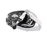 Head Case Designs Officially Licensed NFL Marble Denver Broncos Vinyl Sticker Skin Decal Cover Compatible With Meta Quest 3S