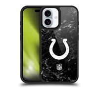 Head Case Designs Officially Licensed NFL Marble Indianapolis Colts Artwork Gel Armour Case [Military Grade Drop Protection] Compatible With Apple iPhone 16