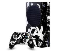 Head Case Designs Officially Licensed NFL Marble Los Angeles Rams Game Console Wrap and Game Controller Skin Bundle Compatible With Xbox Series S Console & Controller Bundle