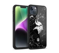 Head Case Designs Officially Licensed NFL Marble Minnesota Vikings Artwork Gel Armour Case [Military Grade Protection] Compatible With Apple iPhone 14 Plus