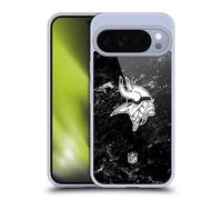 Head Case Designs Officially Licensed NFL Marble Minnesota Vikings Artwork Gel Case [Military Grade Protection] Compatible with Google Pixel 10 Pro XL and Compatible with MagSafe