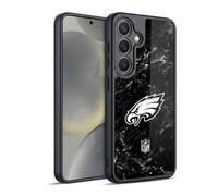 Head Case Designs Officially Licensed NFL Marble Philadelphia Eagles Artwork Gel Armour Case [Military Grade Protection] Compatible With Samsung Galaxy S24 5G