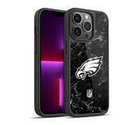 Head Case Designs Officially Licensed NFL Marble Philadelphia Eagles Artwork Gel Armour Case [Military Grade Protection] Compatible With Apple iPhone 13 Pro
