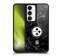 Head Case Designs Officially Licensed NFL Marble Pittsburgh Steelers Artwork Gel Armour Case [Military Grade Protection] Compatible With Samsung Galaxy S24 5G