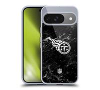 Head Case Designs Officially Licensed NFL Marble Tennessee Titans Artwork Gel Case [Military Grade Protection] Compatible with Google Pixel 9 / Pixel 9 Pro and Compatible with MagSafe