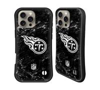 Head Case Designs Officially Licensed NFL Marble Tennessee Titans Artwork Hybrid Case Compatible With Apple iPhone 16 Pro Max