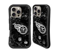 Head Case Designs Officially Licensed NFL Marble Tennessee Titans Artwork Hybrid Case Compatible With Apple iPhone 16 Pro