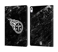 Head Case Designs Officially Licensed NFL Marble Tennessee Titans Artwork Leather Wallet Case Compatible With Apple iPad Air 13 2024/2025