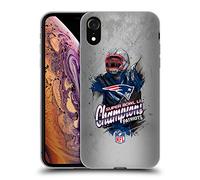 Head Case Designs Officially Licensed NFL New England Patriots 5 2017 Super Bowl Li Champion Gel Case [Military Grade Protection] Compatible With Apple iPhone XR