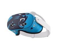 Head Case Designs Officially Licensed NFL Oversize Carolina Panthers Vinyl Sticker Skin Decal Cover Compatible With Meta Quest 3S