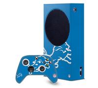 Head Case Designs Officially Licensed NFL Oversize Detroit Lions Game Console Wrap and Game Controller Skin Bundle Compatible With Xbox Series S Console & Controller Bundle