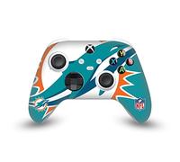 Head Case Designs Officially Licensed NFL Oversize Miami Dolphins Vinyl Sticker Gaming Skin Decal Cover Compatible With Xbox Series X/S Controller