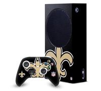 Head Case Designs Officially Licensed NFL Oversize New Orleans Saints Game Console Wrap and Game Controller Skin Bundle Compatible With Xbox Series S Console & Controller Bundle