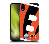 Head Case Designs Officially Licensed NFL Oversized Bengals 2019 London Games Gel Case [Military Grade Protection] Compatible With Apple iPhone XR