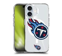 Head Case Designs Officially Licensed NFL Oversized Tennessee Titans Shockproof Bumper Case [Military Grade Protection] Compatible with Apple iPhone 16 and Compatible with MagSafe