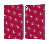 Head Case Designs Officially Licensed NFL Patterns San Francisco 49ers Artwork Leather Wallet Case Compatible With Apple iPad Air 13 2024/2025