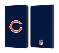 Head Case Designs Officially Licensed NFL Plain Chicago Bears Logo Leather Wallet Case Compatible With Amazon Kindle Paperwhite 6