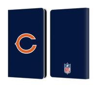 Head Case Designs Officially Licensed NFL Plain Chicago Bears Logo Leather Wallet Case Compatible With Amazon Kindle 11th Gen (2024)
