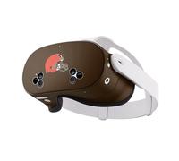 Head Case Designs Officially Licensed NFL Plain Cleveland Browns Vinyl Sticker Skin Decal Cover Compatible With Meta Quest 3S