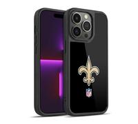 Head Case Designs Officially Licensed NFL Plain New Orleans Saints Logo Gel Armour Case [Military Grade Protection] Compatible With Apple iPhone 14 Pro