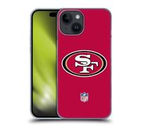 Head Case Designs Officially Licensed NFL Plain San Francisco 49Ers Logo Hard Back Case Compatible With Apple iPhone 15
