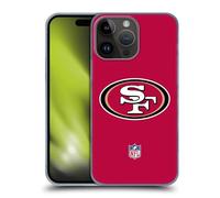 Head Case Designs Officially Licensed NFL Plain San Francisco 49Ers Logo Hard Back Case Compatible With Apple iPhone 15 Pro Max