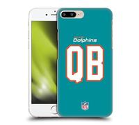 Head Case Designs Officially Licensed NFL QB Aqua Miami Dolphins Positions & Logo Hard Back Case Compatible With Apple iPhone 7 Plus/iPhone 8 Plus