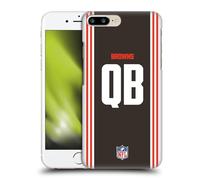 Head Case Designs Officially Licensed NFL QB Brown Cleveland Browns Positions & Logo Hard Back Case Compatible With Apple iPhone 7 Plus/iPhone 8 Plus
