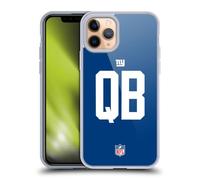 Head Case Designs Officially Licensed NFL QB Royal New York Giants Positions & Logo Gel Case [Military Grade Protection] Compatible with Apple iPhone 11 Pro and Compatible with MagSafe