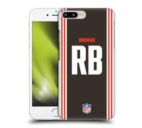 Head Case Designs Officially Licensed NFL RB Brown Cleveland Browns Positions & Logo Hard Back Case Compatible With Apple iPhone 7 Plus/iPhone 8 Plus