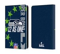 Head Case Designs Officially Licensed NFL Seahawks We are 12 2026 Super Bowl LX Leather Wallet Case Compatible With Kindle Paperwhite 5 (2021)