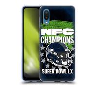 Head Case Designs Officially Licensed NFL Seattle NFC 2026 Super Bowl LX Champions Gel Case [Military Grade Protection] Compatible With Samsung Galaxy A02/M02 (2021)