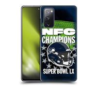 Head Case Designs Officially Licensed NFL Seattle NFC 2026 Super Bowl LX Champions Hard Back Case Compatible With Samsung Galaxy S20 FE / 5G