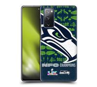 Head Case Designs Officially Licensed NFL Seattle Oversized 2026 Super Bowl LX Champions Hard Back Case Compatible With Samsung Galaxy S20 FE / 5G