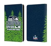 Head Case Designs Officially Licensed NFL Seattle Seahawks 2026 Super Bowl LX Champions Leather Wallet Case Compatible With Kindle Paperwhite 5 (2021)