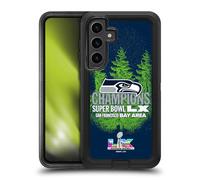Head Case Designs Officially Licensed NFL Seattle Seahawks 2026 Super Bowl LX Champions Ultra-Armoured Shockproof Case [Military Grade Protection] Compatible With Samsung Galaxy S24+ 5G