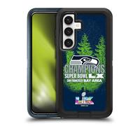 Head Case Designs Officially Licensed NFL Seattle Seahawks 2026 Super Bowl LX Champions Ultra-Armoured Shockproof Case [Military Grade Protection] Compatible With Samsung Galaxy S24 5G