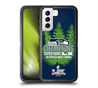 Head Case Designs Officially Licensed NFL Seattle Seahawks 2026 Super Bowl LX Champions Ultra-Armoured Shockproof Case [Military Grade Protection] Compatible With Samsung Galaxy S21 5G