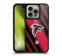 Head Case Designs Officially Licensed NFL Stripes Atlanta Falcons Artwork Gel Armour Case [Military Grade Protection] Compatible With Apple iPhone 16 Pro