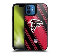 Head Case Designs Officially Licensed NFL Stripes Atlanta Falcons Artwork Gel Armour Case [Military Grade Protection] Compatible With Apple iPhone 12 / iPhone 12 Pro