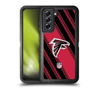 Head Case Designs Officially Licensed NFL Stripes Atlanta Falcons Artwork Ultra-Armoured Shockproof Case Compatible With Samsung Galaxy S21 FE 5G
