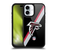 Head Case Designs Officially Licensed NFL Stripes Atlanta Falcons Logo Gel Armour Case [Military Grade Protection] Compatible With Apple iPhone 16