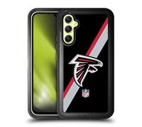 Head Case Designs Officially Licensed NFL Stripes Atlanta Falcons Logo Ultra-Armoured Shockproof Case Compatible With Samsung Galaxy A34 5G