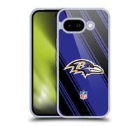 Head Case Designs Officially Licensed NFL Stripes Baltimore Ravens Artwork Gel Case [Military Grade Protection] Compatible With Google Pixel 9A