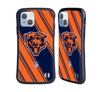 Head Case Designs Officially Licensed NFL Stripes Chicago Bears Artwork Hybrid Case Compatible With Apple iPhone 14