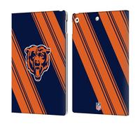 Head Case Designs Officially Licensed NFL Stripes Chicago Bears Artwork Leather Wallet Case Compatible With Apple iPad 10.2 2019/2020/2021